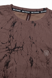 Men Coffee Marble Print Full Sleeve Sweatshirt ATL3023