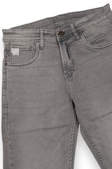 Men Premium Light Grey Narrow Fit Jeans - Modern Casual