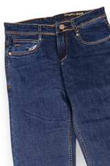 Men Dark Blue Straight Baggy – Casual Denim Pants