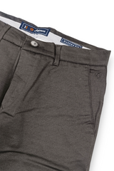 Men Olive Textured Narrow Fit Structure Pants for Men | Office & Casual Wear 5129