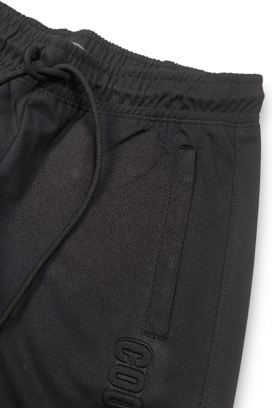 Premium Men Black Track Pant with Side Zip Pocket
