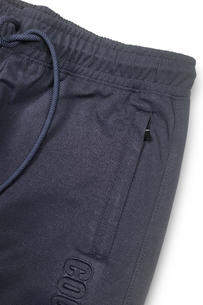Premium Men Navy Blue Track Pant with Side Zip Pocket QZ-77