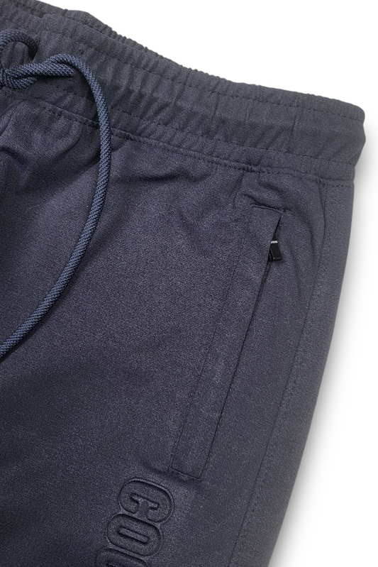 Premium Men Navy Blue Track Pant with Side Zip Pocket
