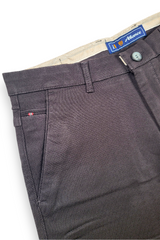 Mens Structure Coffee Textured Slim-Fit Casual Pants 5124