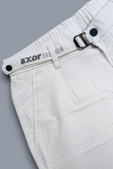 Men Narrow Fit Linen Pants – White Comfortable Casual Pants