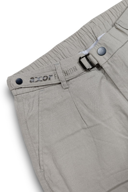 Men Narrow Fit Linen Pants – Light Grey Comfortable Casual Pants