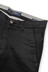 Men Structure Black Slim-Fit Casual & Formal Pants 5124
