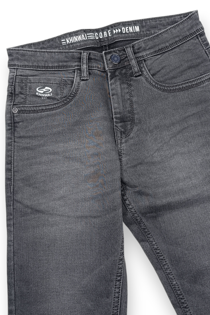 Men Grey Ankle Fit Denim Jeans Daily Wear