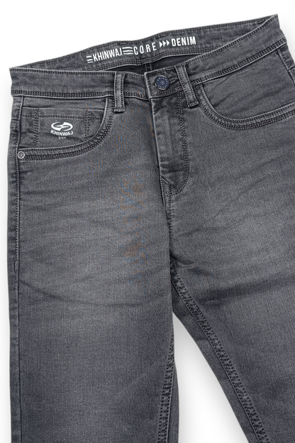 Men Grey Ankle Fit Denim Jeans Daily Wear