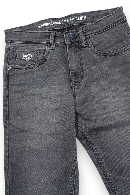 Men Grey Ankle Fit Denim Jeans Daily Wear