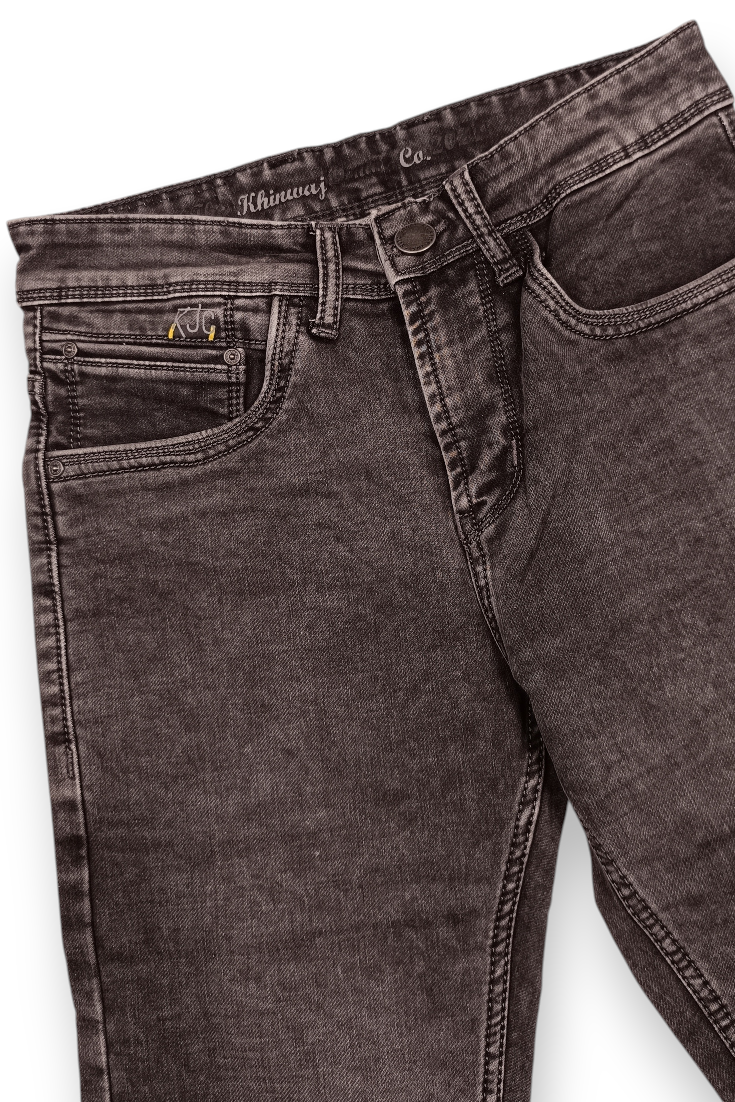 Men Carban Denim Wash Slim Fit Stretch Jeans