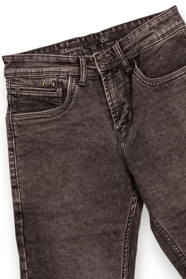 Men Carban Denim Wash Slim Fit Stretch Jeans | KHISF44