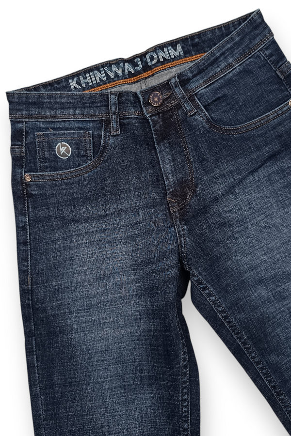 Men DNM Dark Blue Ankle Fit Jeans | KHIANKF08
