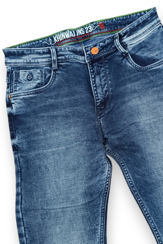 Men Blue Ankle Fit Jeans | Premium Denim JCK-94