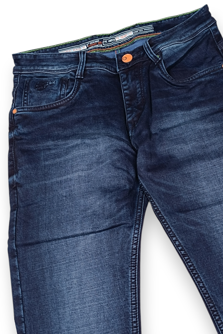 Men Blue Ankle Fit Jeans | Premium Denim JCK-91