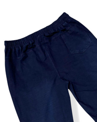 Stylish & Stretchable Denim Trackpant for Men – Dark Blue with Drawstring Waist