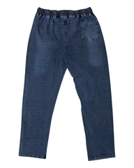 Stylish & Stretchable Denim Trackpant for Men – Blue with Drawstring Waist