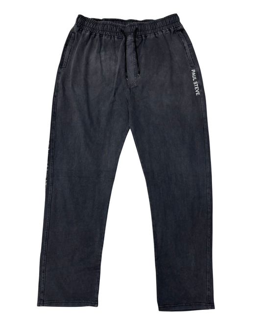 Stylish & Stretchable Sulphur Trackpant for Men – Carbon black with Drawstring Waist