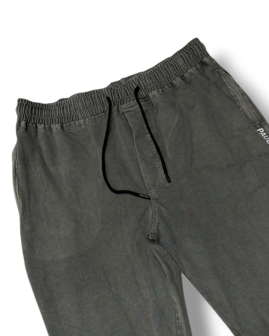 Stylish & Stretchable Sulphur Trackpant for Men – Olive with Drawstring Waist