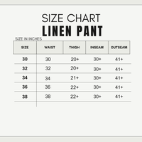 Men Narrow Fit Linen Pants – White Comfortable Casual Pants 107