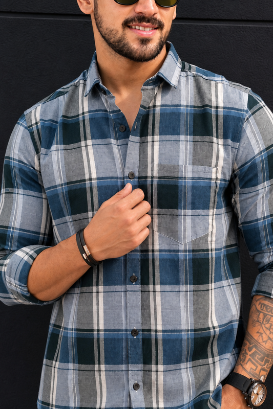 Men Pista Checkered Shirt - Casual Wear PRA-568-2
