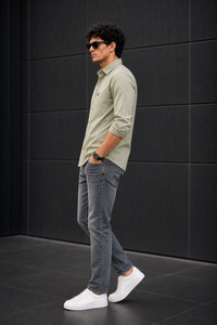 Men Pista Solid Casual Shirt | Full Sleeve Shirt JK-455