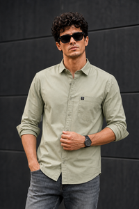 Men Pista Solid Casual Shirt | Full Sleeve Shirt JK-455