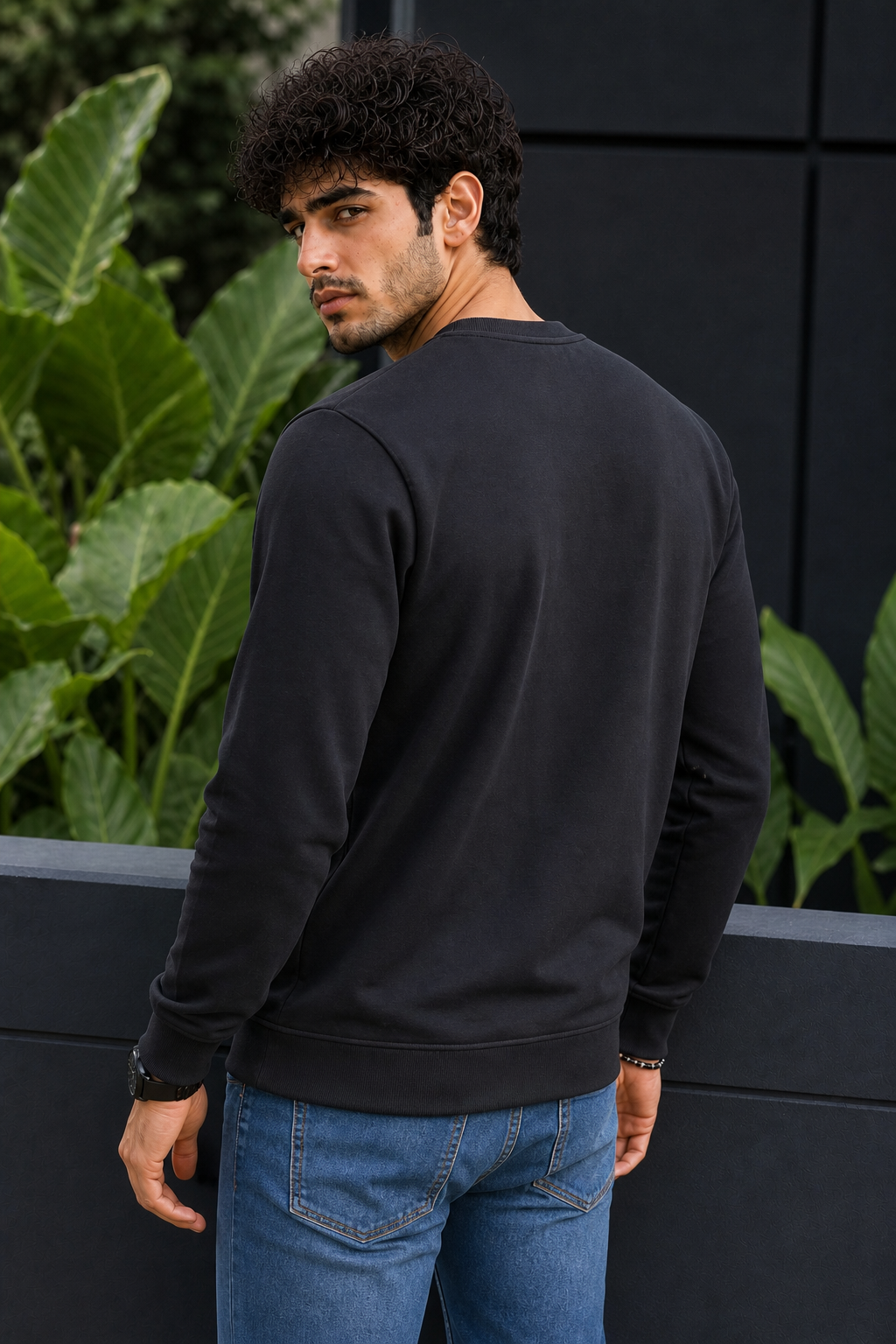 Men Black Graphic Printed Full Sleeve Sweatshirt ATL3028