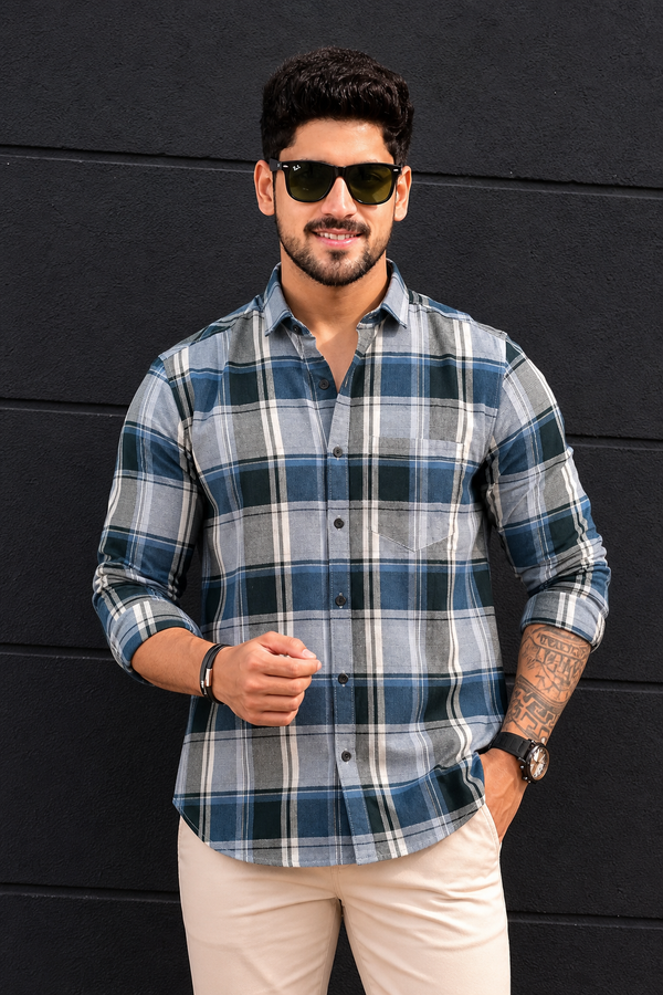 Men Pista Checkered Shirt - Casual Wear PRA-568-2