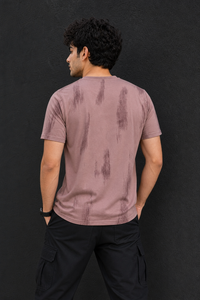 Men Onion Embossed Geometric Printed Round Neck T-Shirt ATL80207