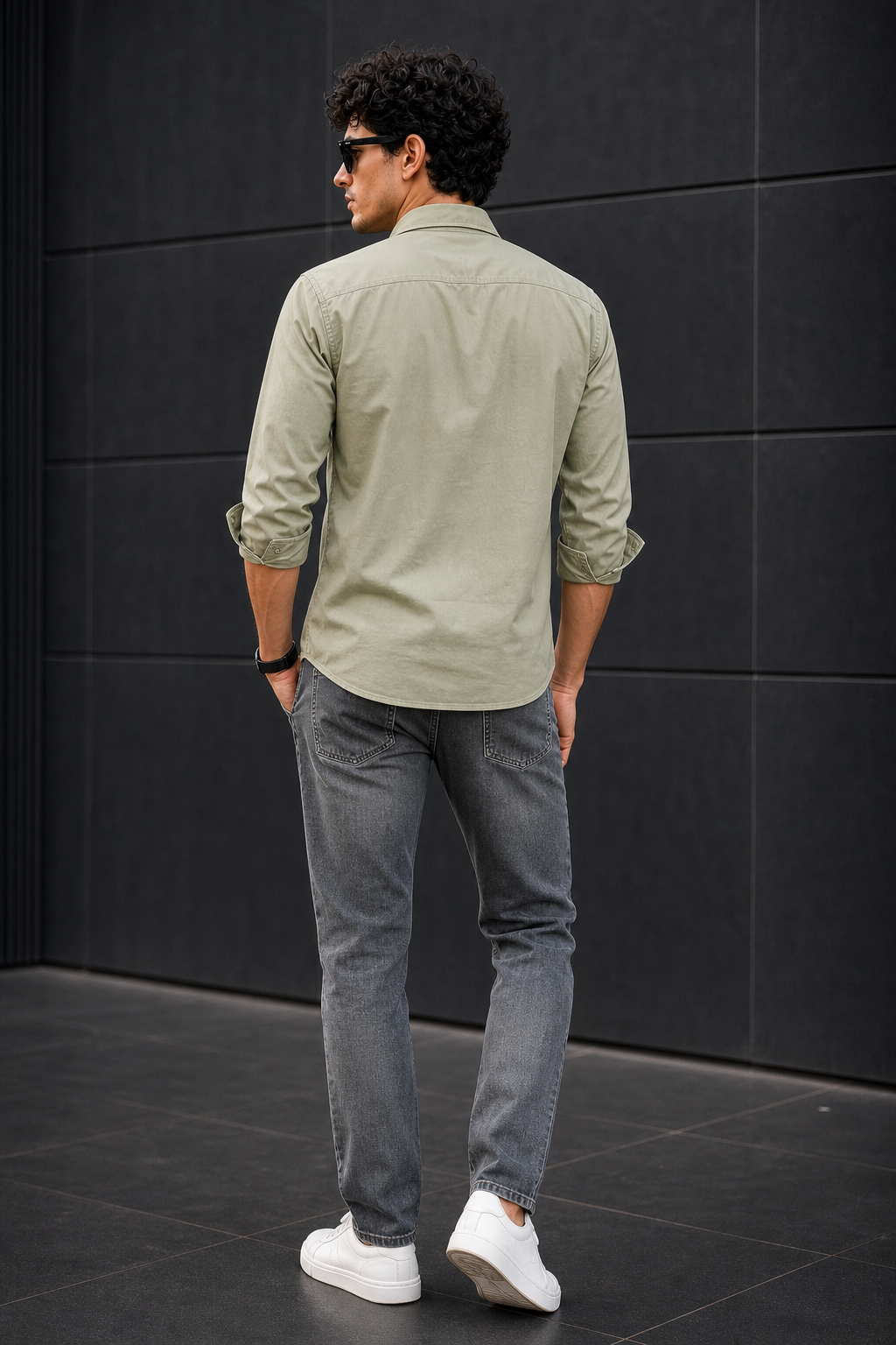 Men Pista Solid Casual Shirt | Full Sleeve Shirt JK-455