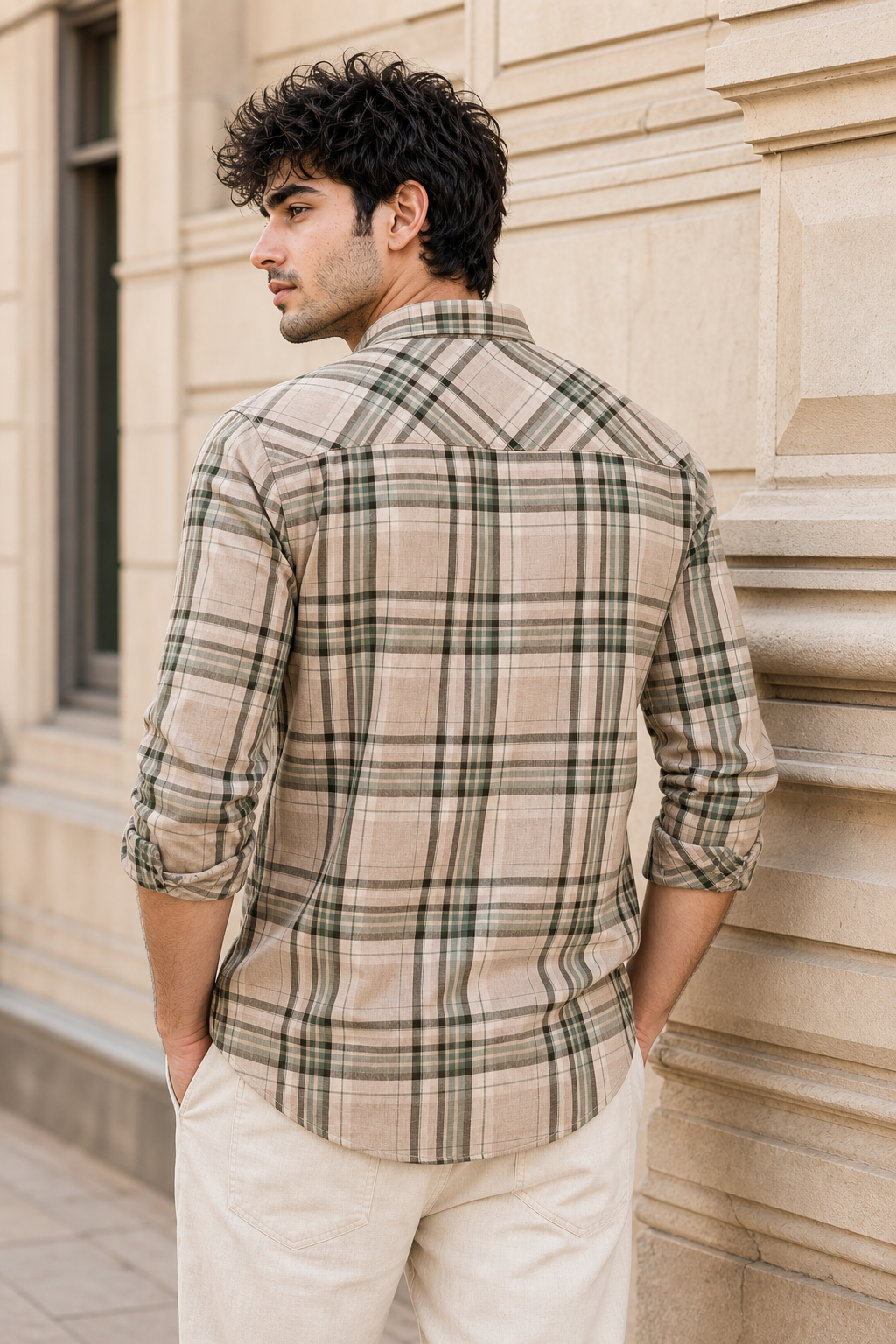 Men Pista Tartan Checks Shirt | Full Sleeve Slim Fit 2004-R