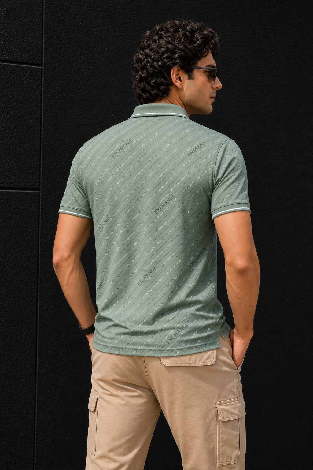 Men Premium Pista Striped Polo T-Shirt with Snap Buttons 144