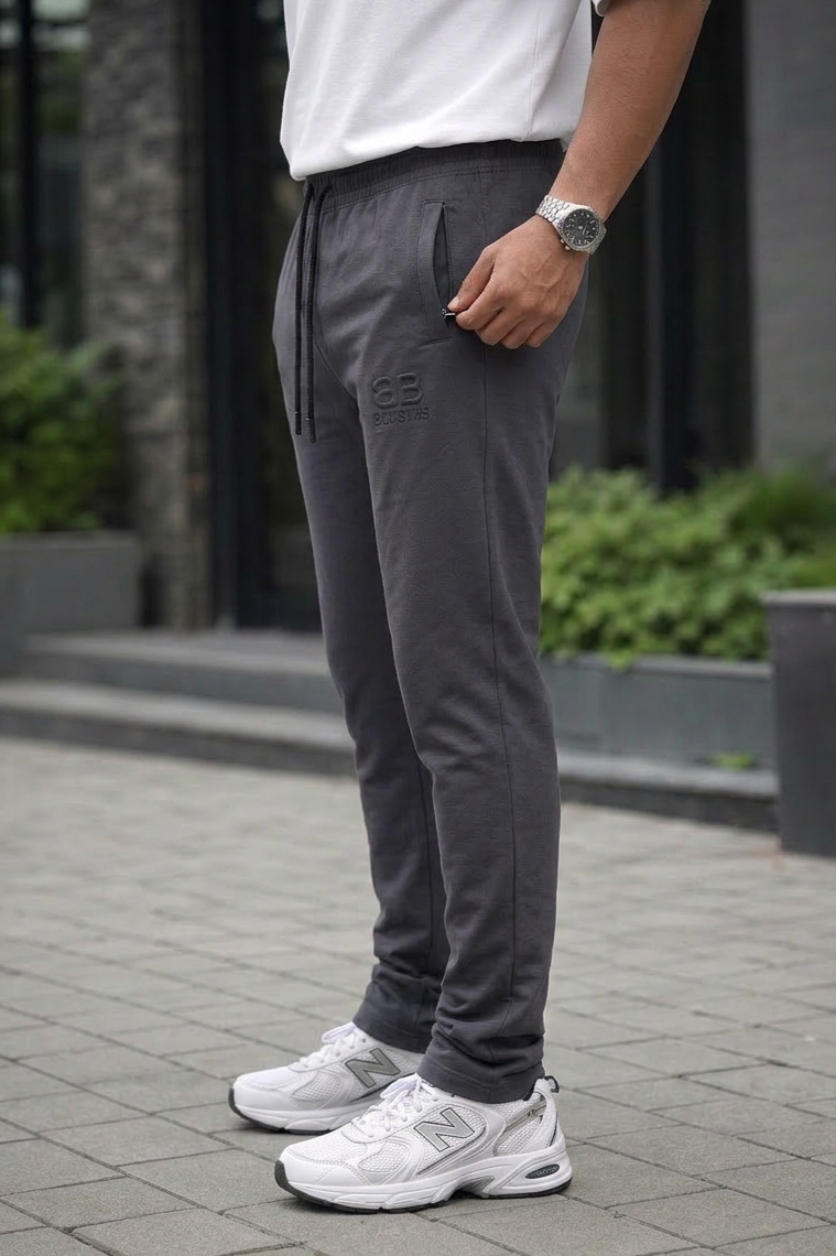Men Stylish Dark Grey Track Pants | Soft & Comfortable Fit FC-73