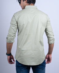 PISTA COLOR PLAIN CASUAL SHIRT