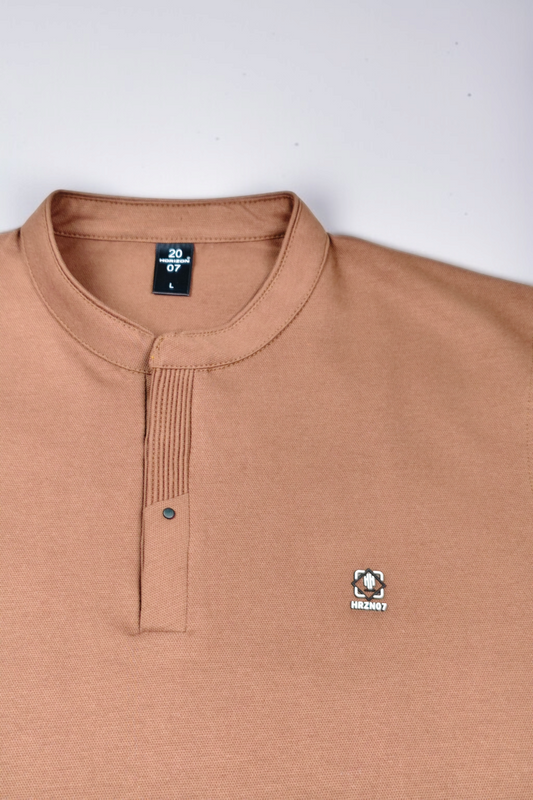 Brown Half Sleeves T-Shirt for Men – Soft Sinker Fabric | Comfortable Daily Wear 15010