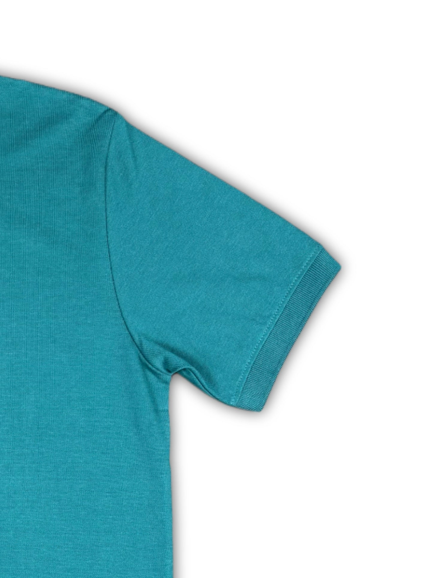 Green Solid Collared Half Sleeve T-Shirt for Men | Stylish & Comfortable 428716