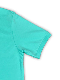 Cgreen Solid Collared Half Sleeve T-Shirt for Men | Stylish & Comfortable 428716