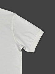 White Solid Collared Half Sleeve T-Shirt for Men | Stylish & Comfortable
