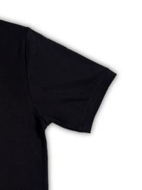Black Solid Collared Half Sleeve T-Shirt for Men | Stylish & Comfortable 428716
