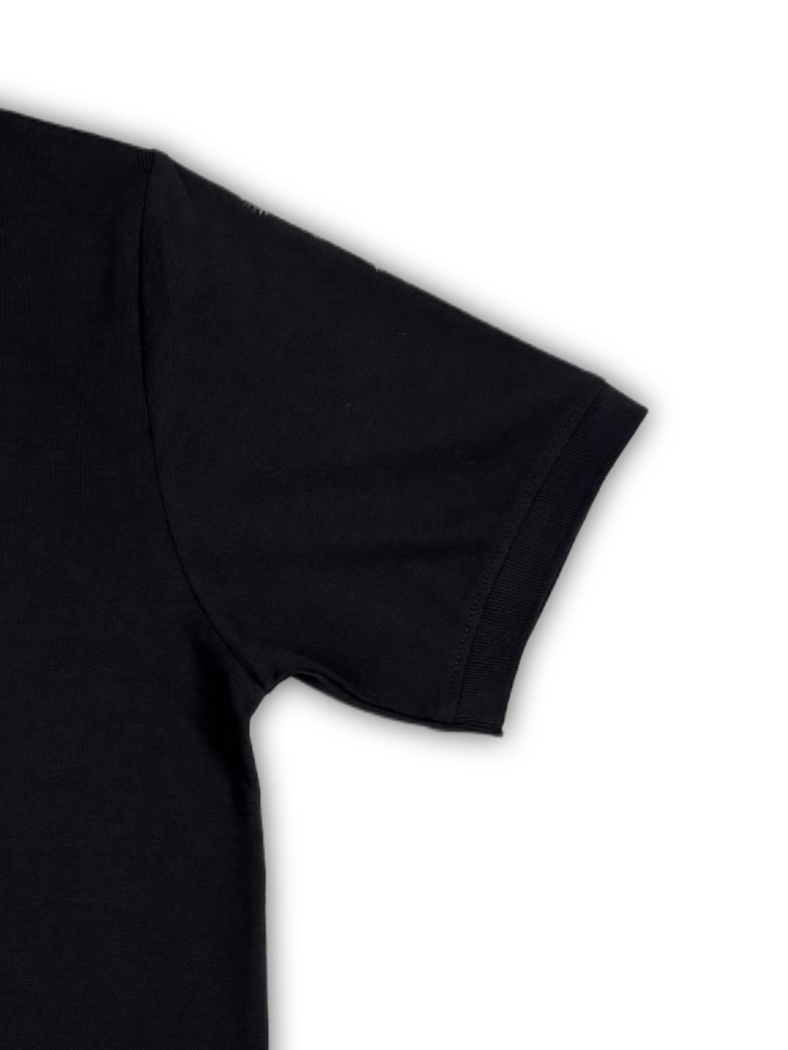 Black Solid Collared Half Sleeve T-Shirt for Men | Stylish & Comfortable 428716