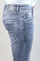 GREY COLOR DENIM WASH JEANS