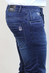 BLUE COLOR DENIM WASH JEANS