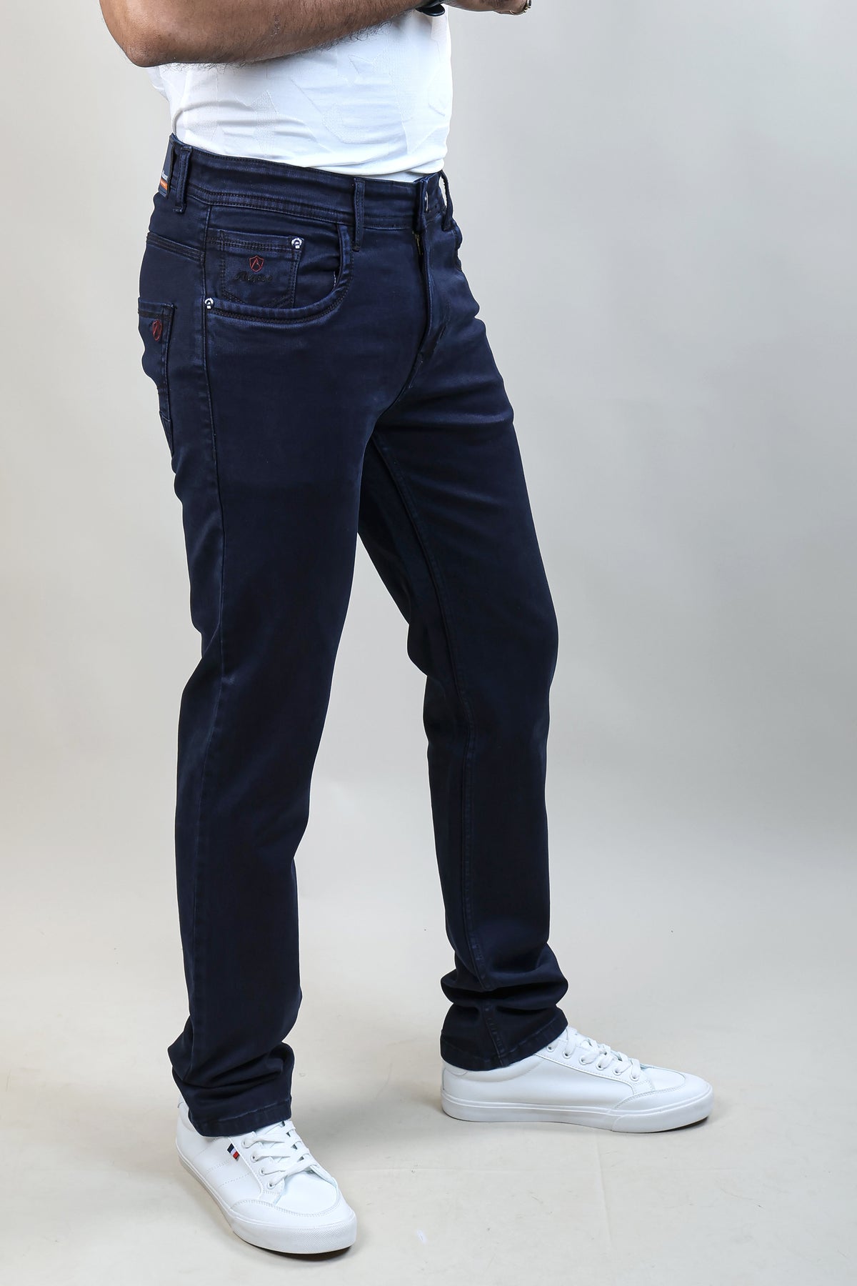 NAVY BLUE COLOR DENIM PLAIN JEANS