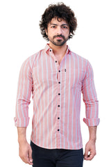 PEACH COLOR LINNING CASUAL SHIRT