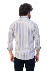 BEIGE COLOR LINNING CASUAL SHIRT