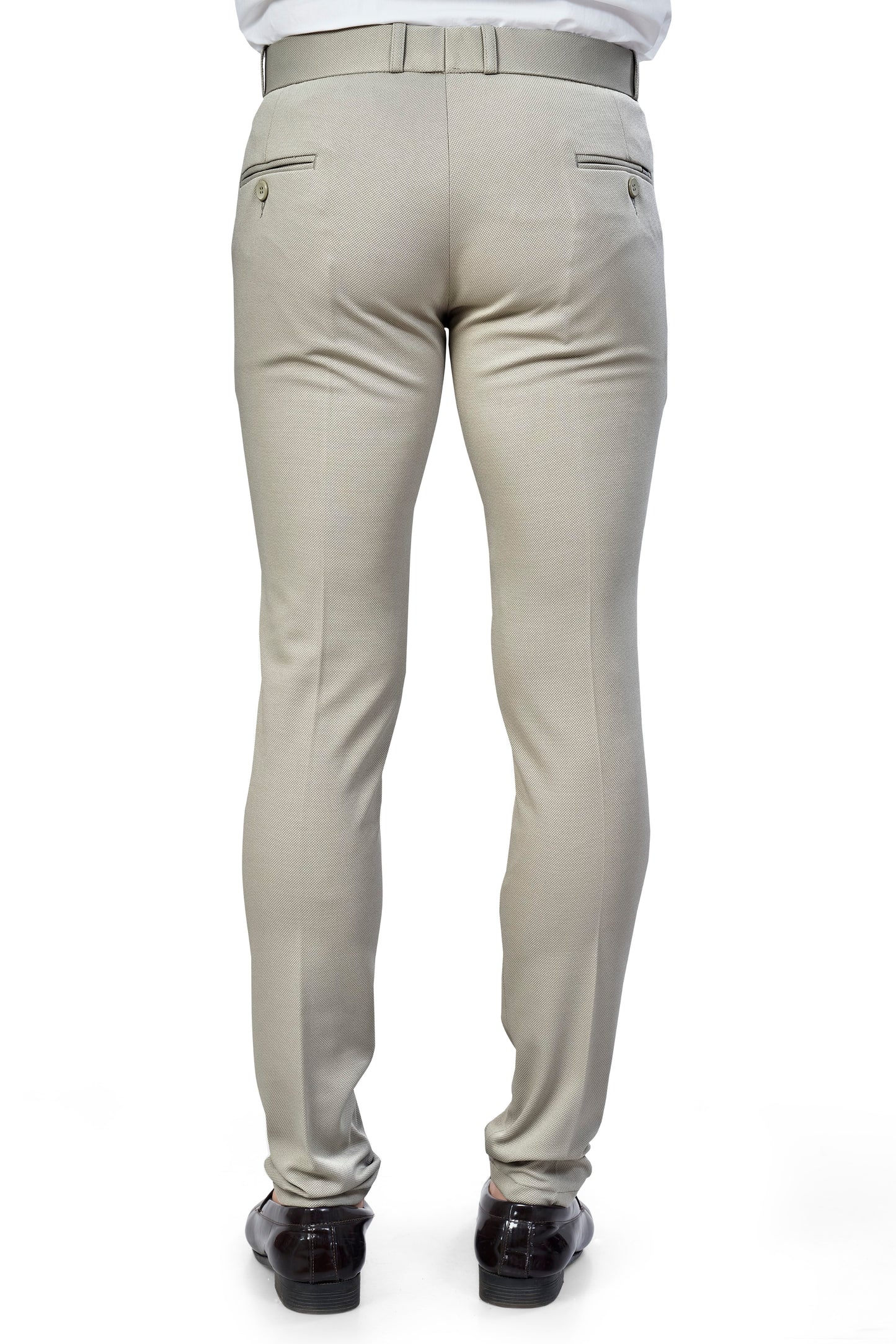 Beige Color Textured Plain Trouser for Men | Stylish & Comfortable Bottomwear 251078476