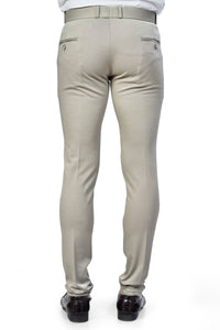 Beige Color Textured Plain Trouser for Men | Stylish & Comfortable Bottomwear MATTY