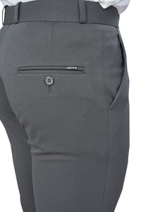 Dark Grey Color Textured Plain Trouser for Men | Stylish & Comfortable Bottom 251078476