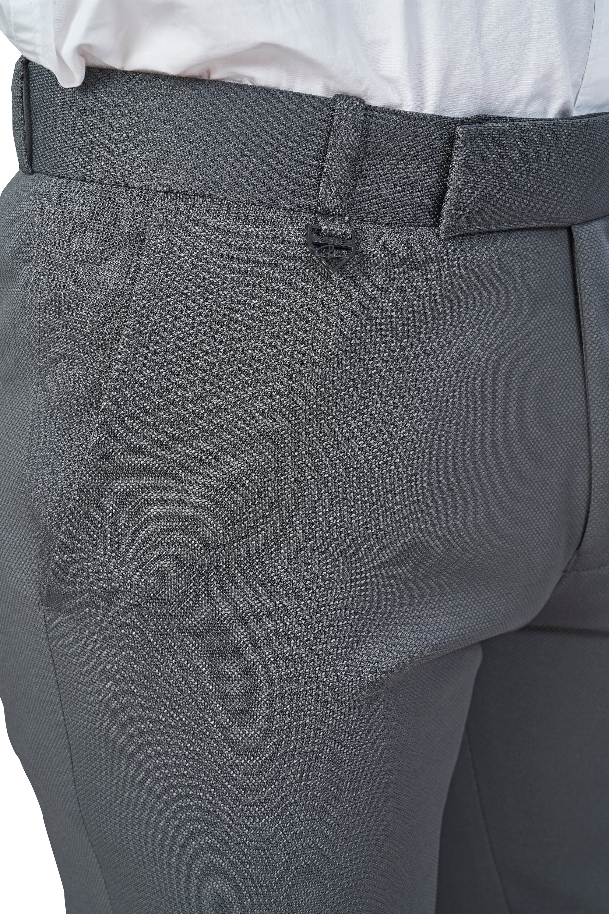 Dark Grey Color Textured Plain Trouser for Men | Stylish & Comfortable Bottom 251078476